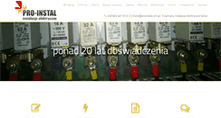 Desktop Screenshot of proinstal.com.pl